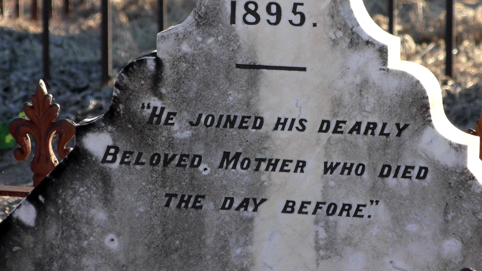 Bourke NSW cememtery epitaph