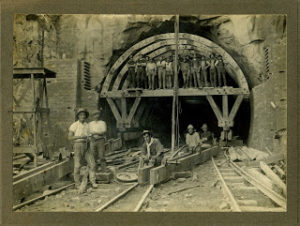 Glenbrook Tunnel Under construction