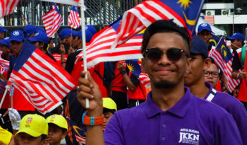 Walking Kuala Lumpur Malaysian National Day