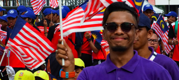 Walking Kuala Lumpur Malaysian National Day