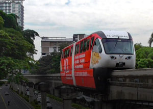 Walking Kuala Lumpur via the monorail