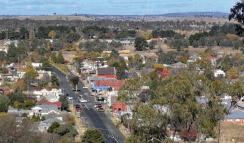 View over historic Uralla